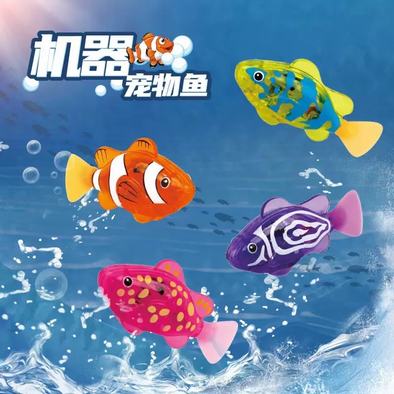 Bath Salts - 人気沸騰中！電動遊泳魚のおもちゃ、リアルな光る誘導式ロボット魚、電子ペット水遊びおもちゃ、お風呂で遊ぶのに最適