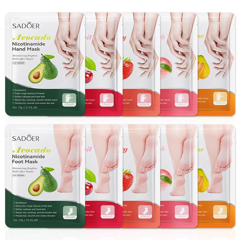 1 ペア SADOER フルーツフットマスク保湿フットピーリ - Foot Spa のレビューと価格