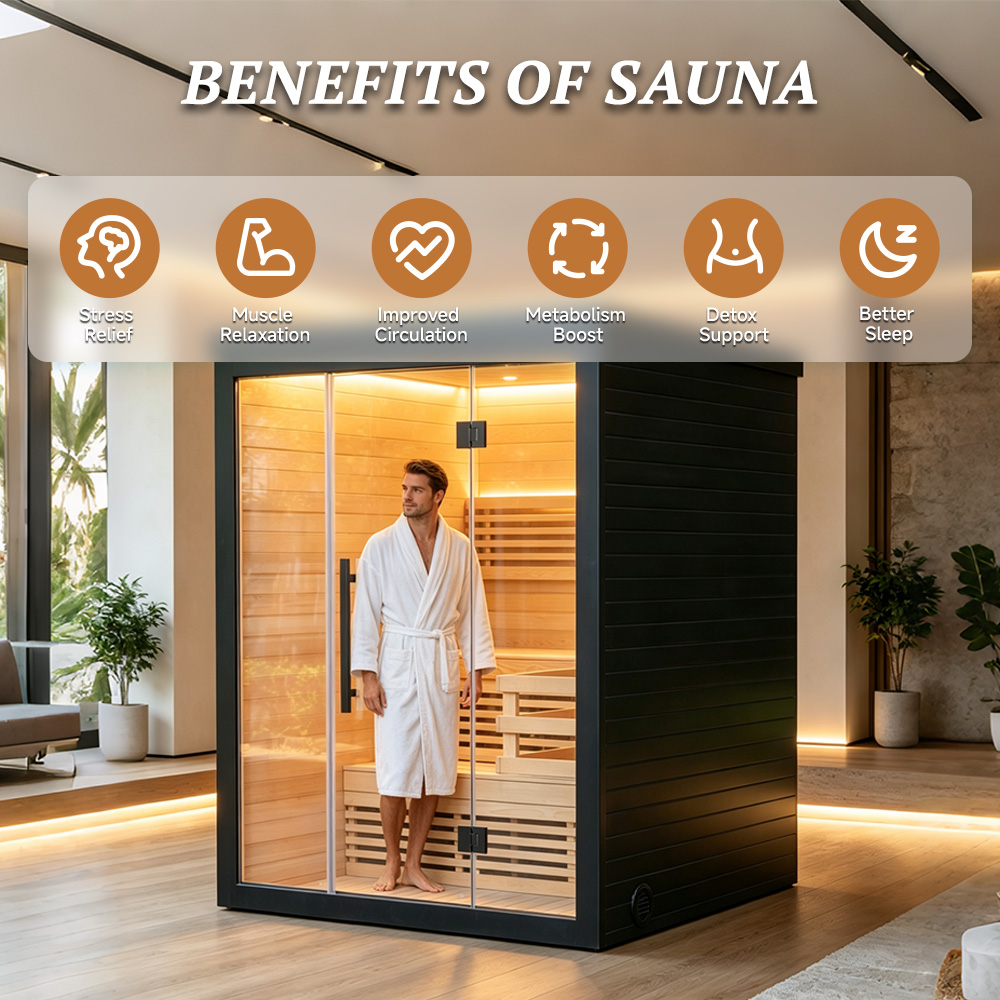 電気ストーブとフィンランド石を備えた、1～2人用の高級屋内フ - Spa Wellness Gym のレビューと価格