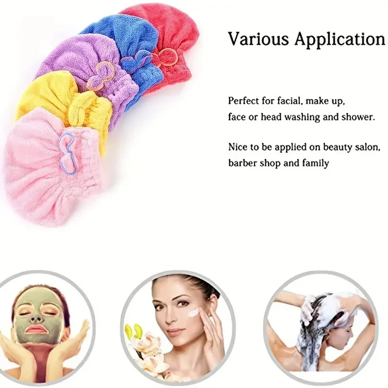 速乾性ヘアキャップ女性ボウタイ入浴帽子マイクロファイバータオ - Spa Towel のレビューと価格