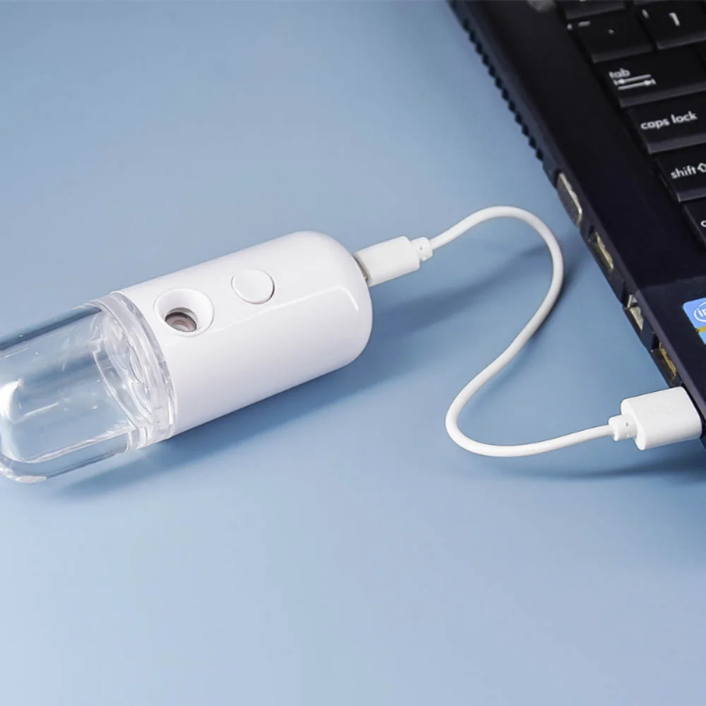 ポータブル小型フェイシャルスチーマー充電式30mlミニ加湿器 - Face Steamer のレビューと価格