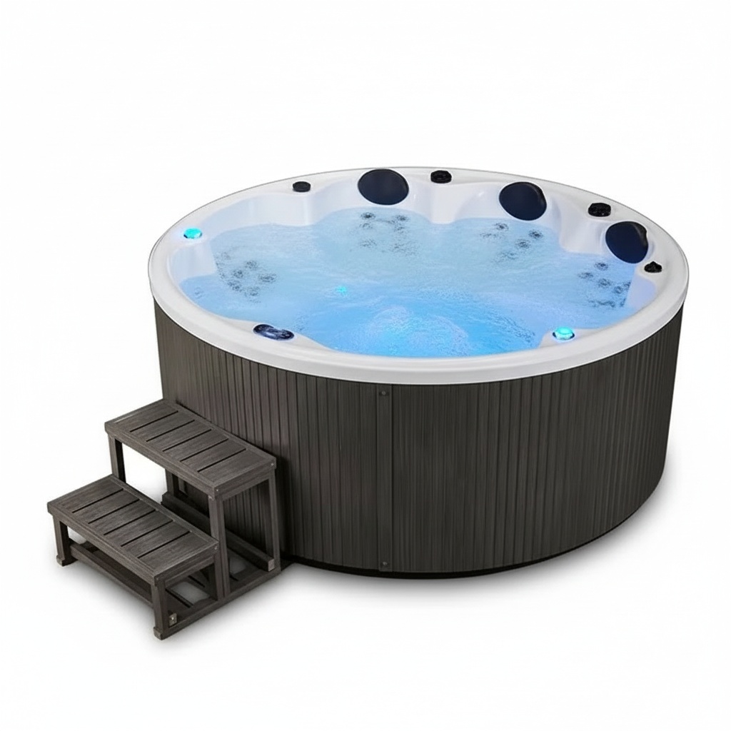 大人用マッサージ浴槽、7人用大型アクリル製自立式スパ浴槽、屋 - Hot Tub のレビューと価格