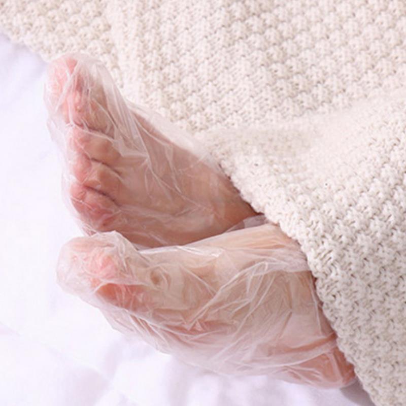 100-500 個使い捨て足保湿ソックス透明フットバッグ P - Foot Spa のレビューと価格