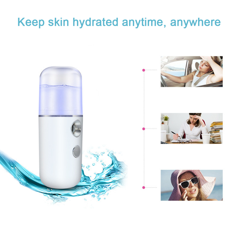 新しい充電式ミストフェイシャルスプレーヤー加湿器ネブライザー - Face Steamer のレビューと価格