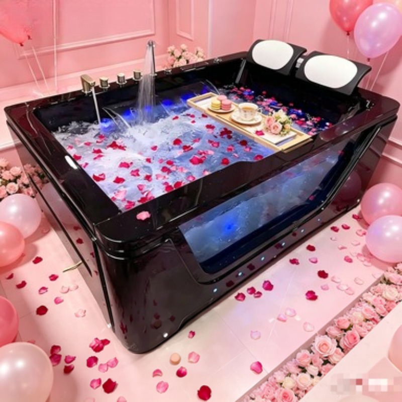 アクリル製屋外ジャグジーマッサージ浴槽、6人用、67ジェット - Spa Massager のレビューと価格
