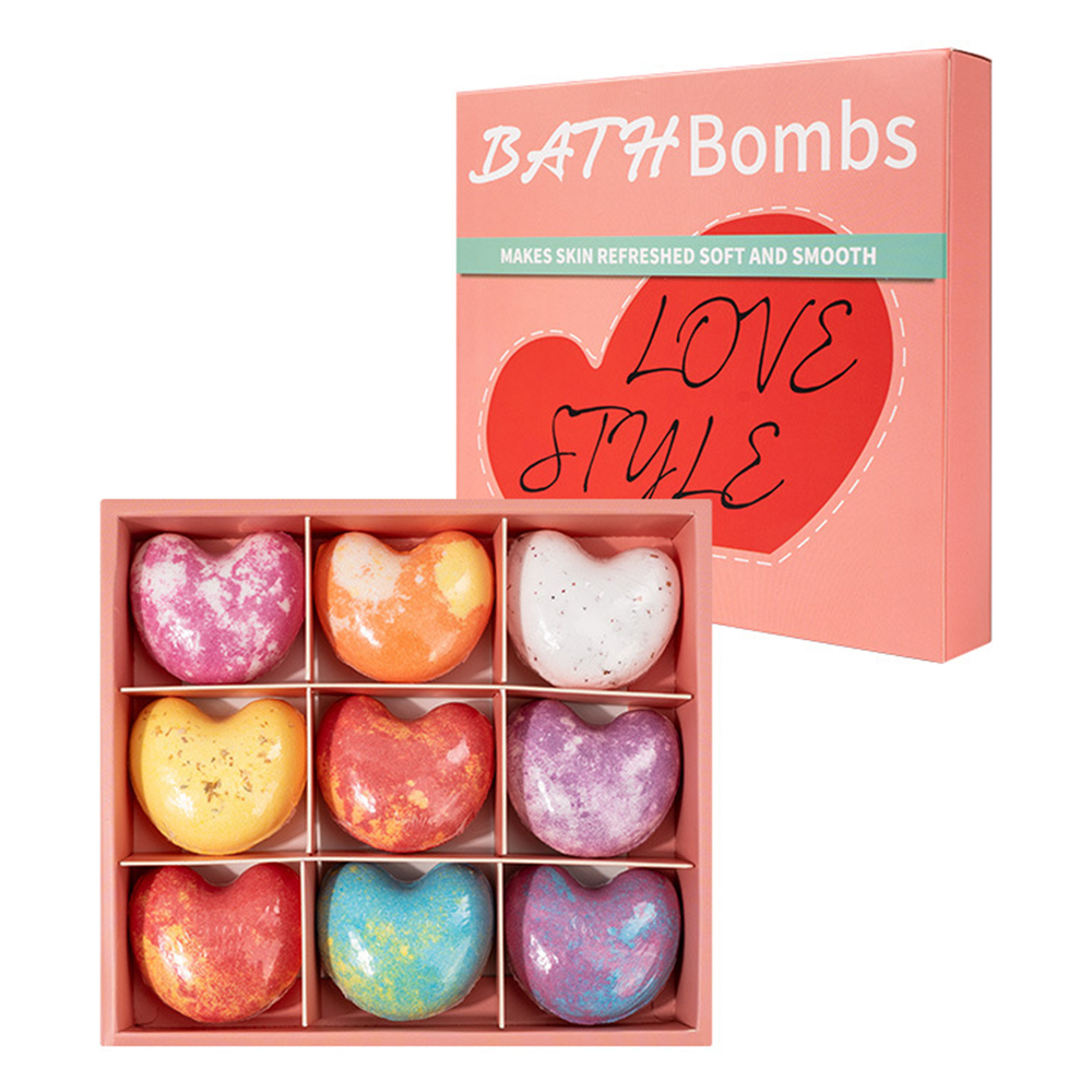 女性向けバスボムギフトセット 9個入り エッセンシャルオイル - Bath Salts のレビューと価格